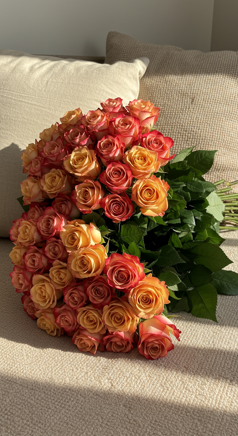 Wholesale 100 Bi-Color  Roses