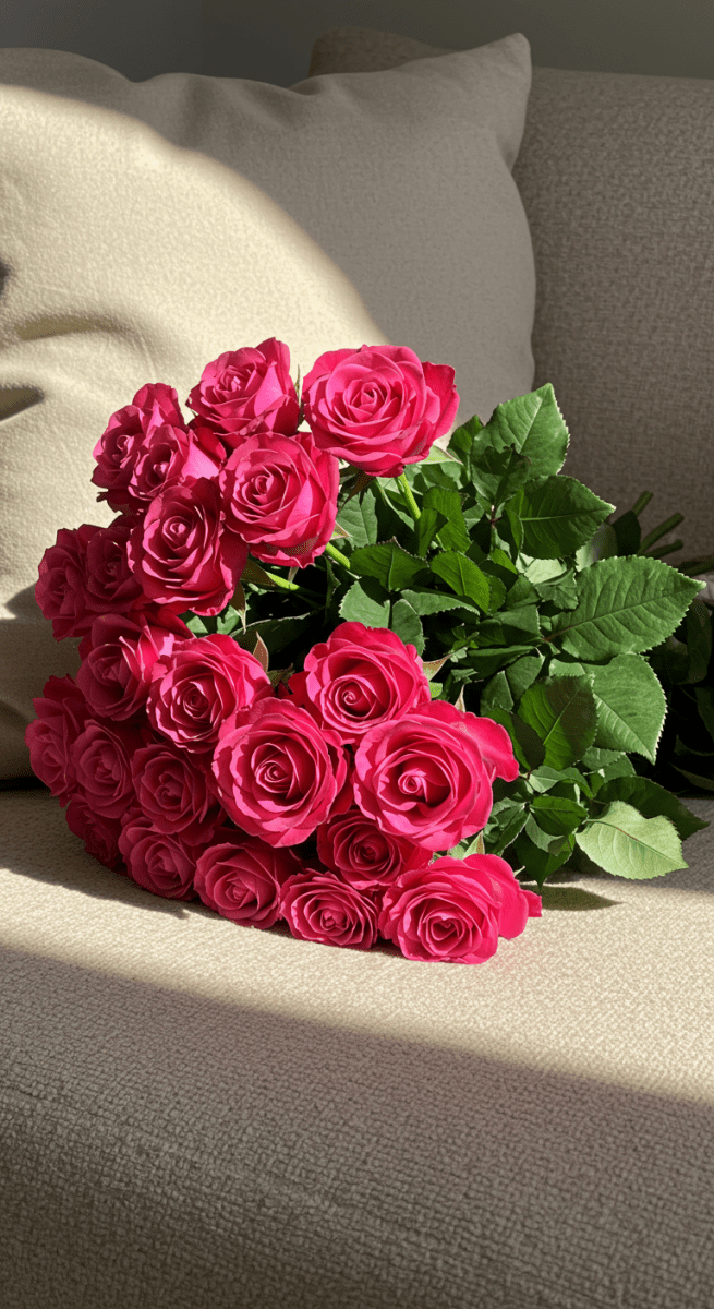 This item: HOT PINK ROSES 25 50 100