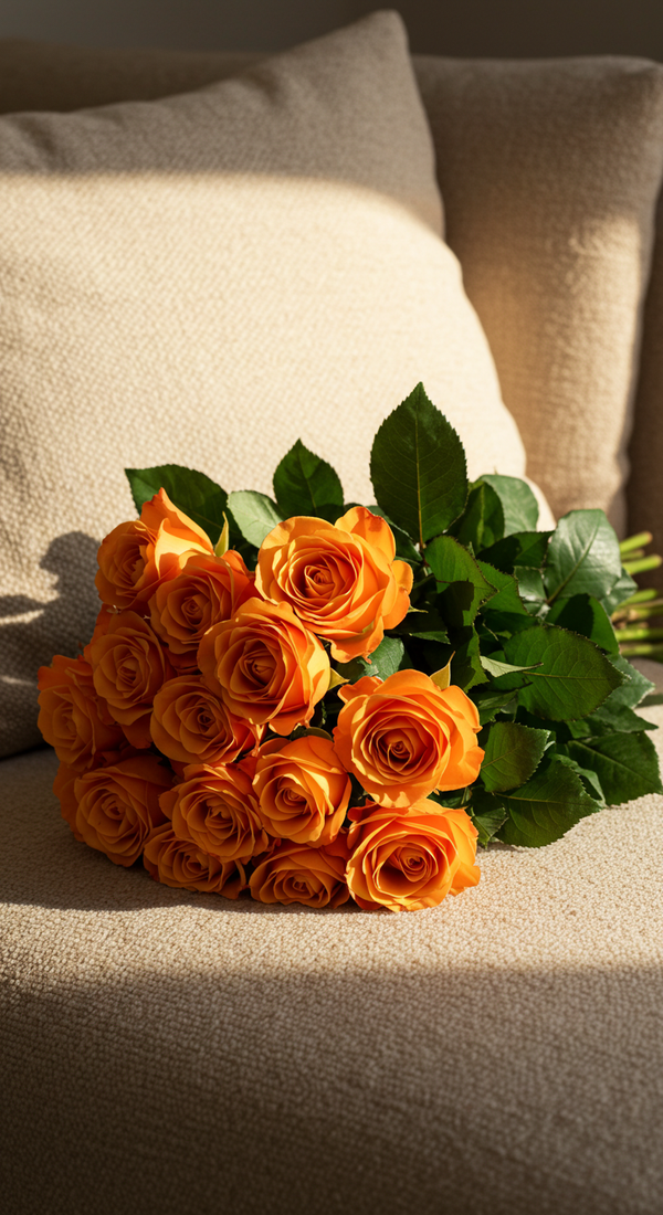 Wholesale 25 Orange Roses