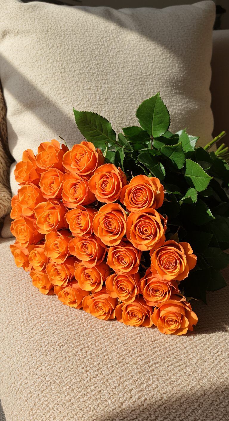 Wholesale 50 Orange Roses