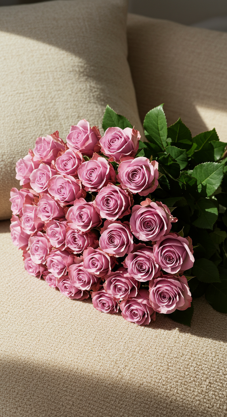 Wholesale 50 Purple Roses