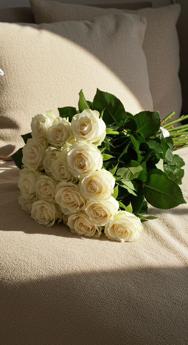 Wholesale 25 White Roses
