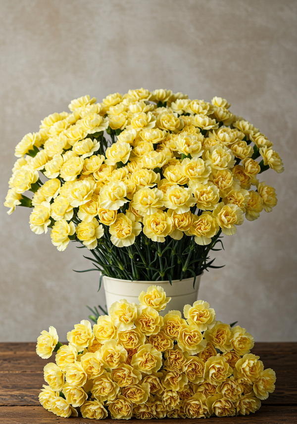 wholesale 50 Yellow Carnations