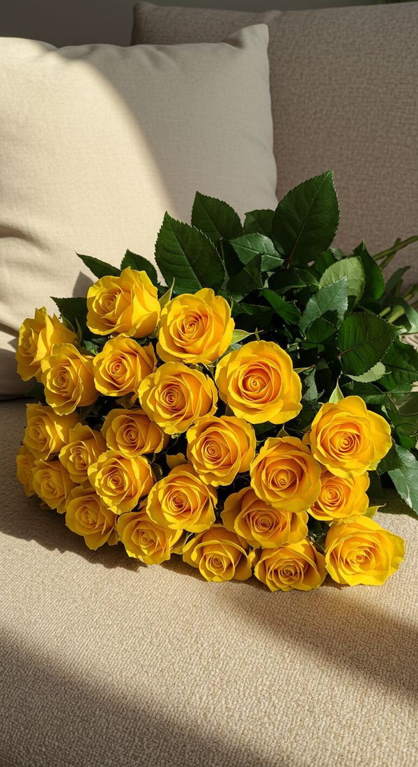 Wholesale 25 Yellow Roses
